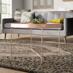 Rose gold store mirror coffee table